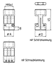 Schneideisenkappen für Gewindebohrerhalter Strom M125/205/255